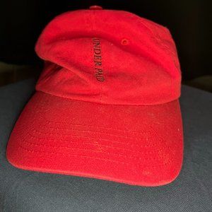 Topman Underpaid Red Srapback Hat - One Size